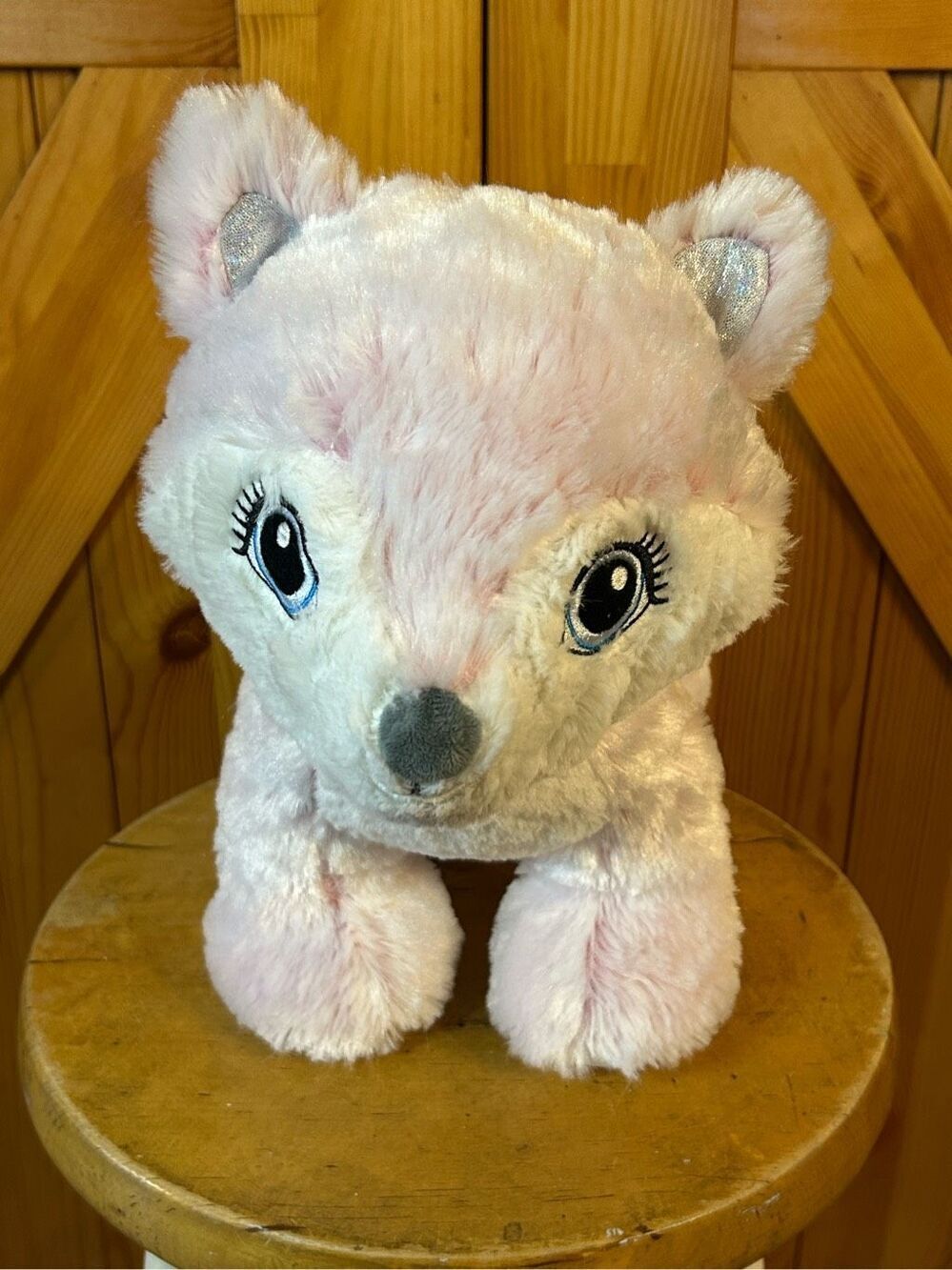 Build a bear Pink Frost Fox Soft Toy (0413)